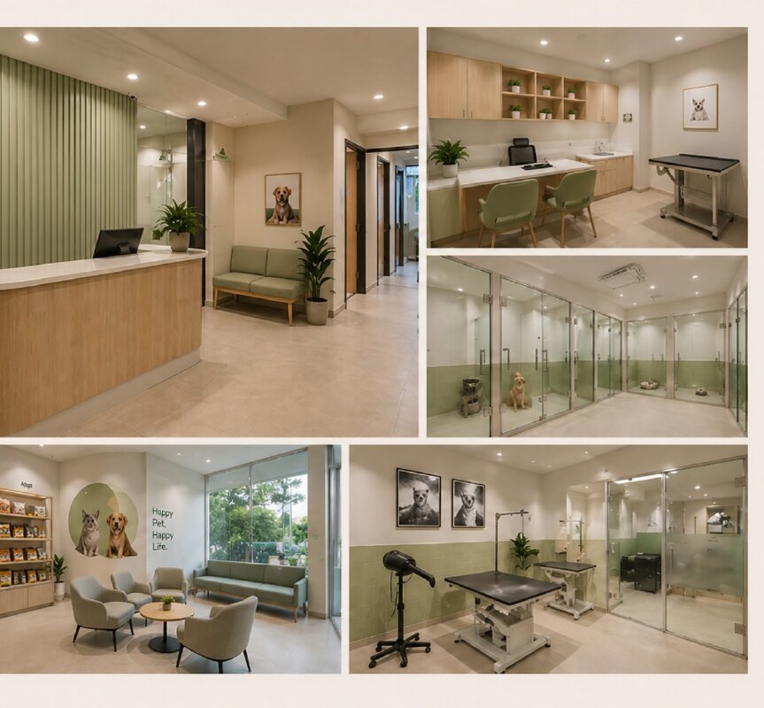 Healthcare clinic interior